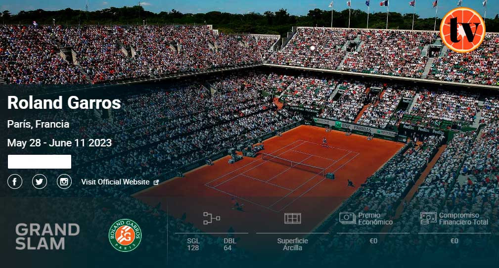 23-Roland-Garros-Ver Tenis gratis en directo